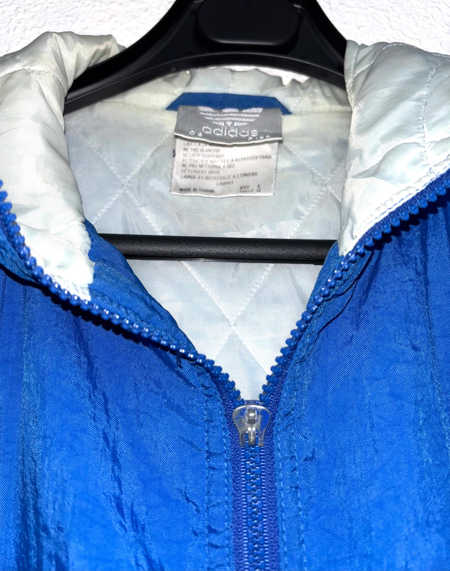 Chaqueta Capucha Adidas Vintage Blue