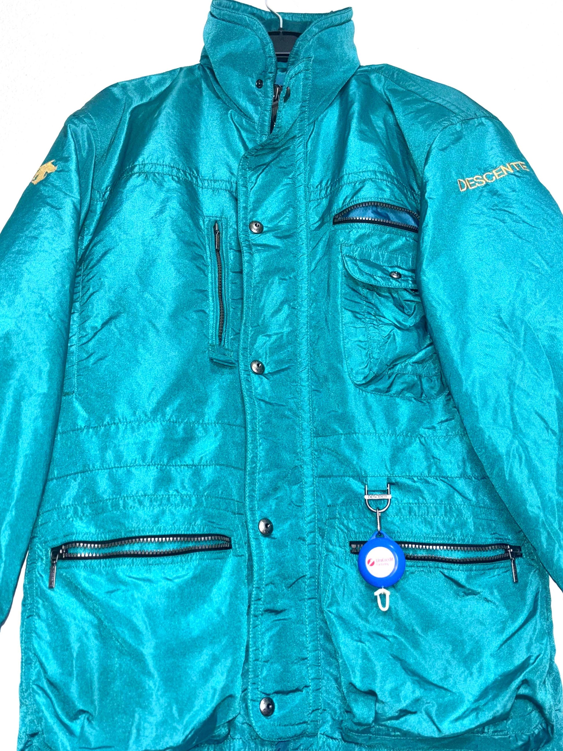 Abrigo Vintage Descente ski Blue