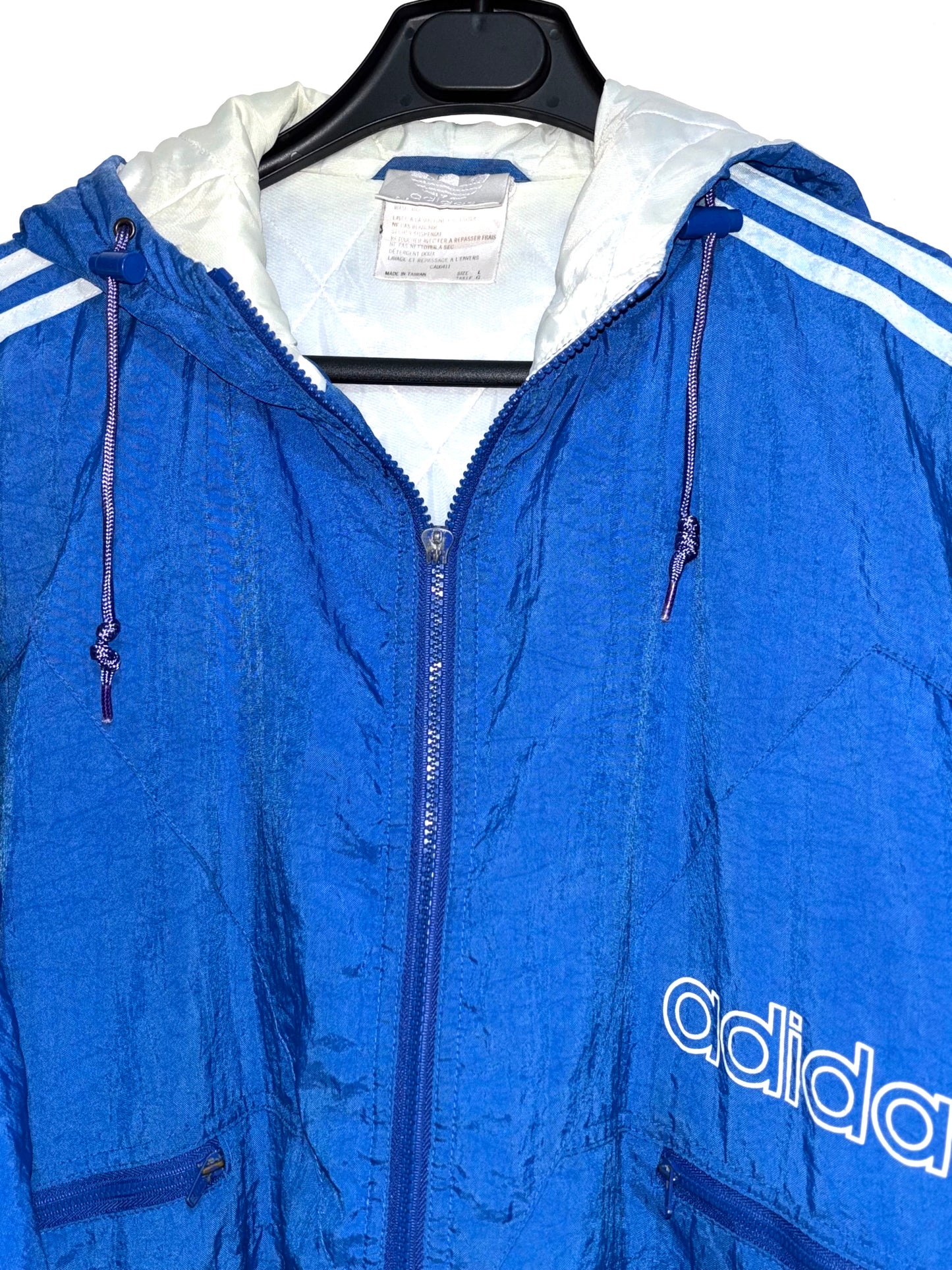 Chaqueta Capucha Adidas Vintage Blue