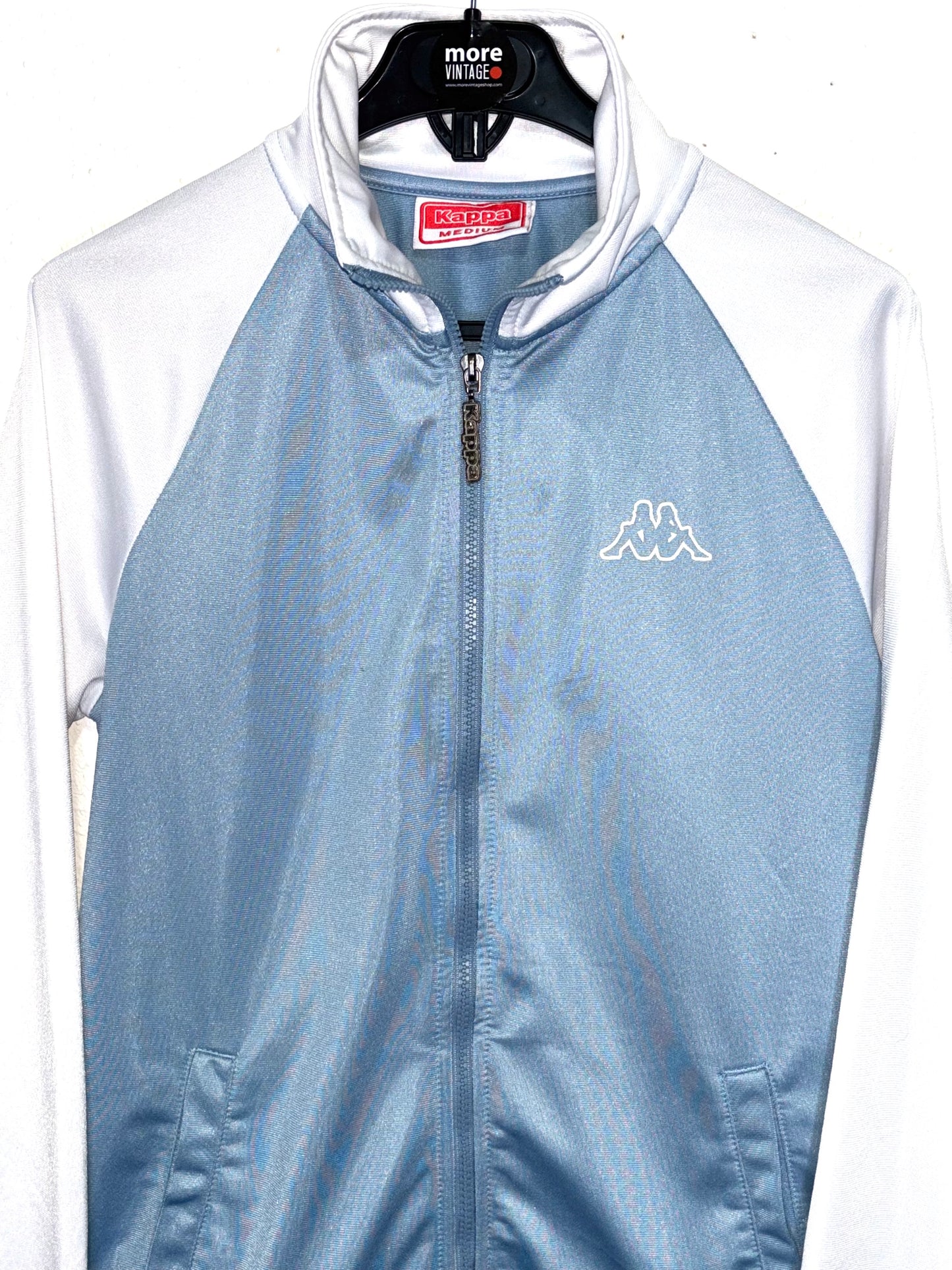 Chaqueta Kappa Vintage White/Light Blue