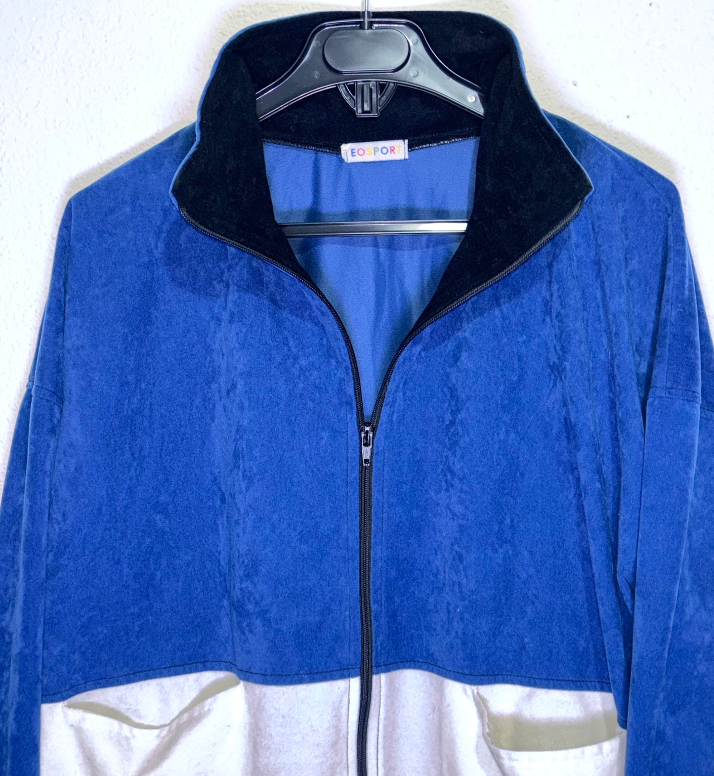 Sudadera Vintage Eosport Blue White Black