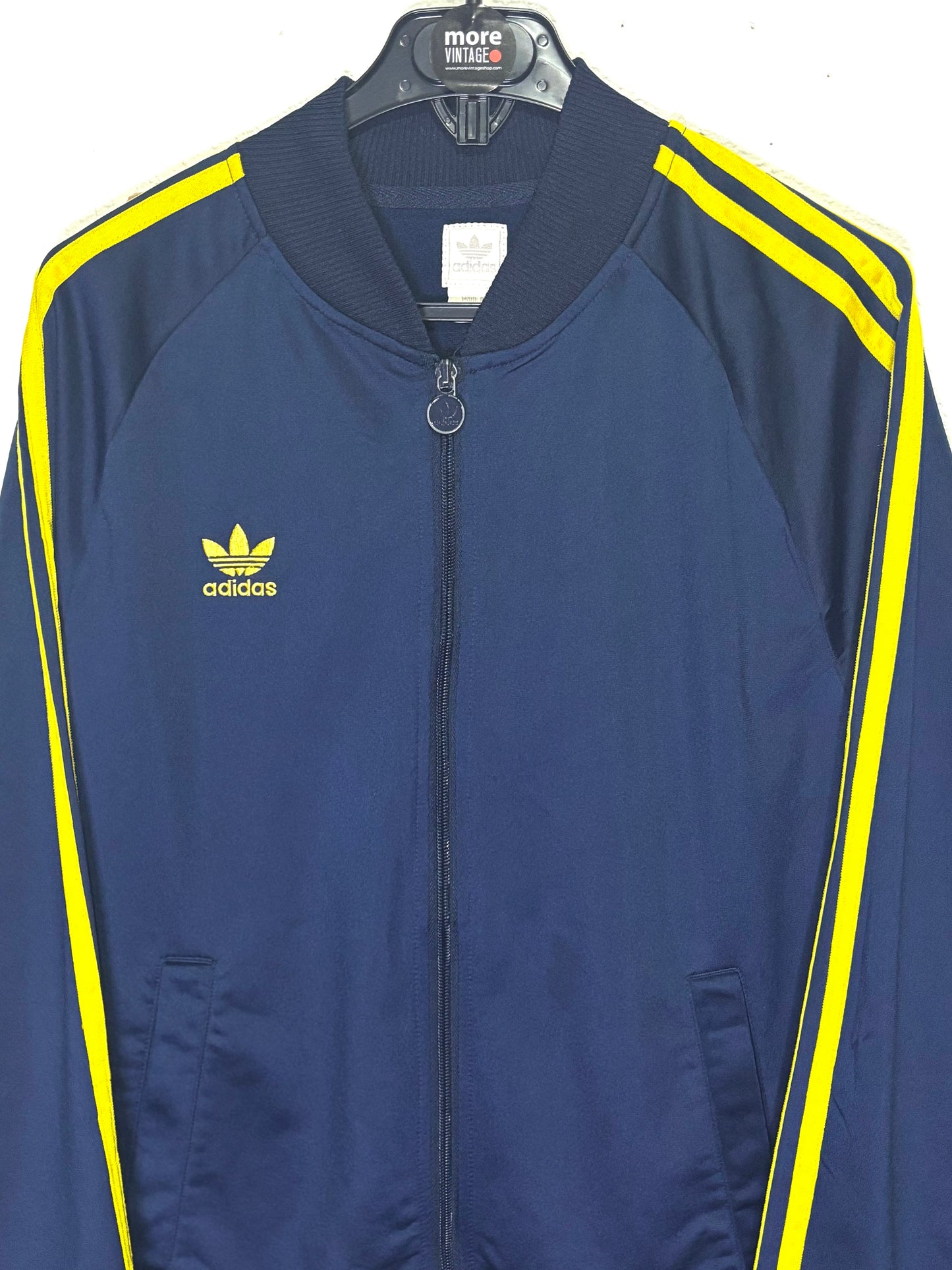 Chaqueta Adidas Original Vintage Navy Blue/Yellow