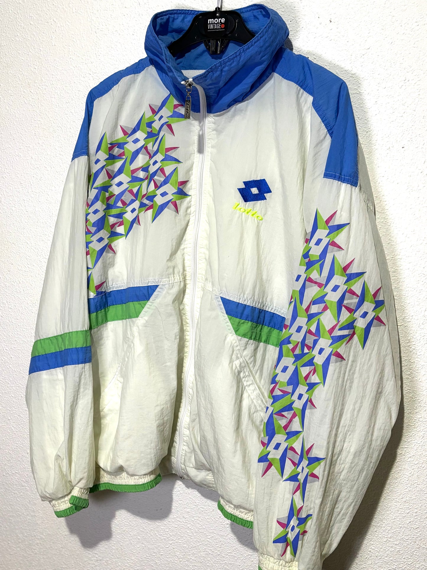 Chaqueta Lotto Retro White/Blue