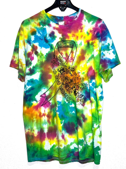 Camiseta Tie Dye Toon Out Cancer