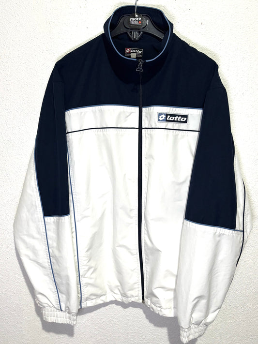 Chaqueta Lotto Vintage Retro White/Navy Blue