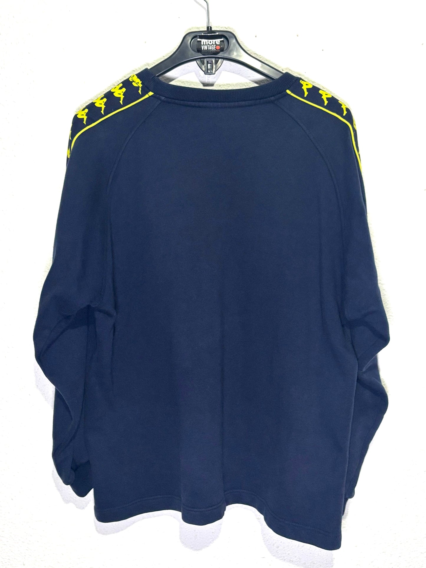 Sudadera Kappa Retro Vintage Yellow/Navy Blue