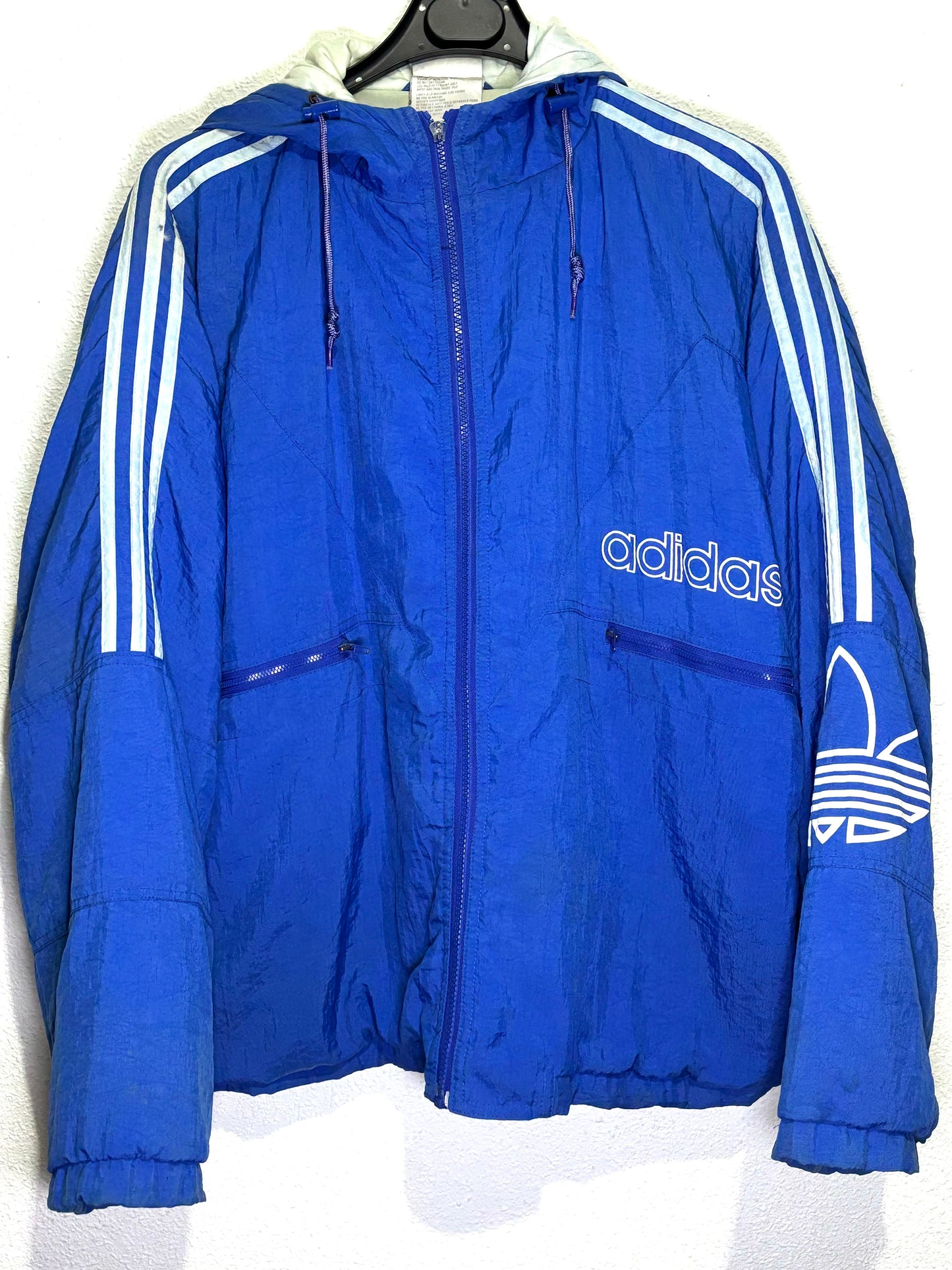 Chaqueta Capucha Adidas Vintage Blue