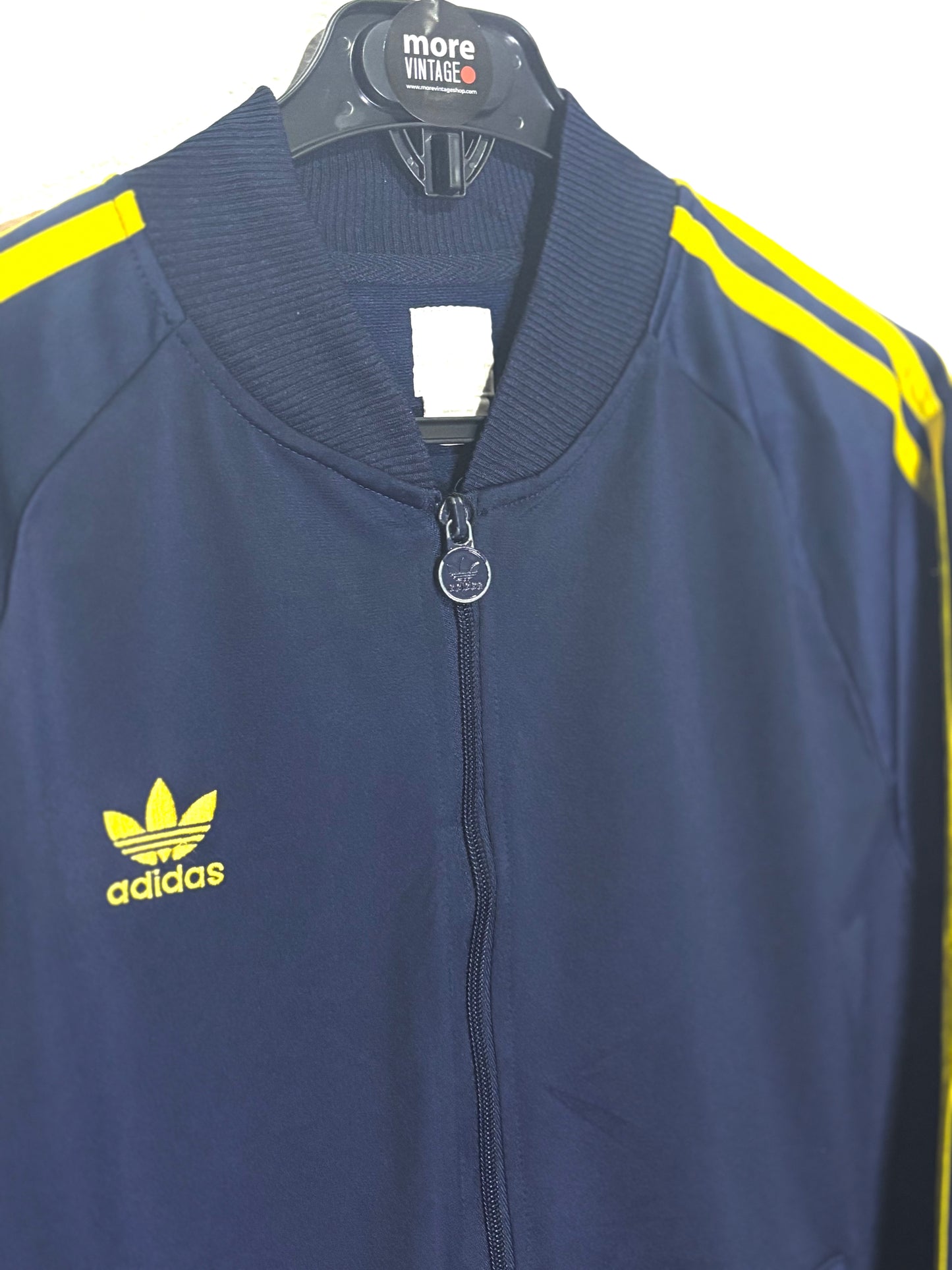 Chaqueta Adidas Original Vintage Navy Blue/Yellow