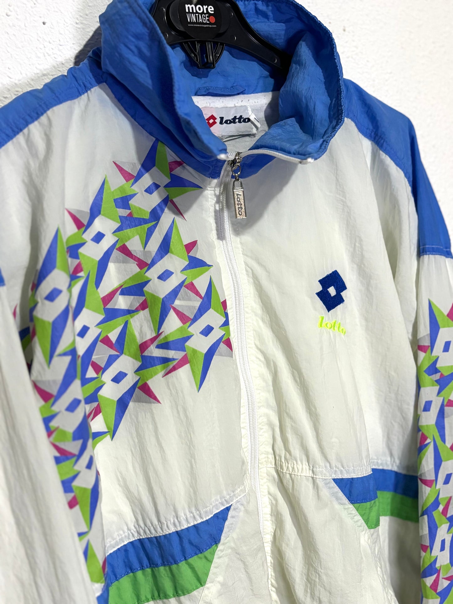 Chaqueta Lotto Retro White/Blue