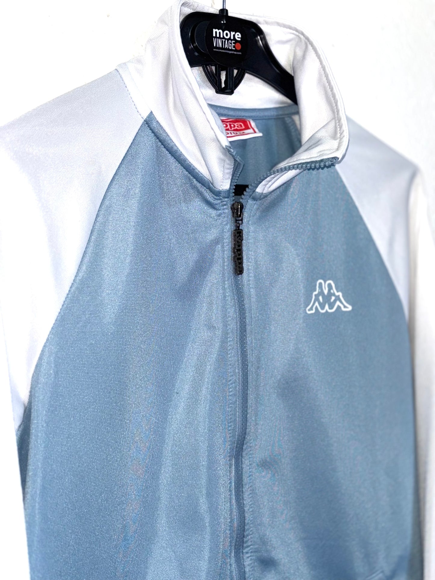 Chaqueta Kappa Vintage White/Light Blue