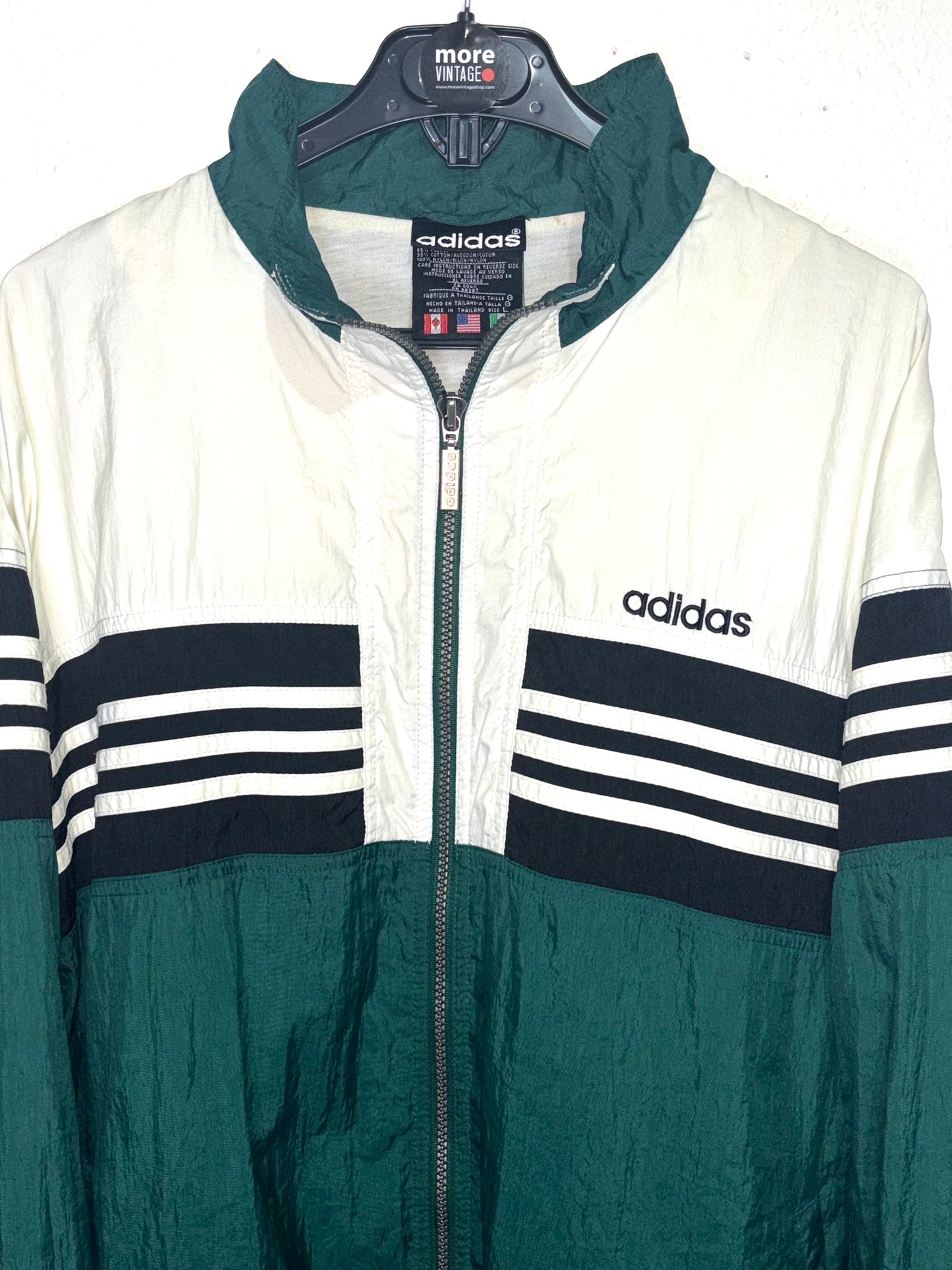 Chaqueta Adidas Vintage Retro Green/White