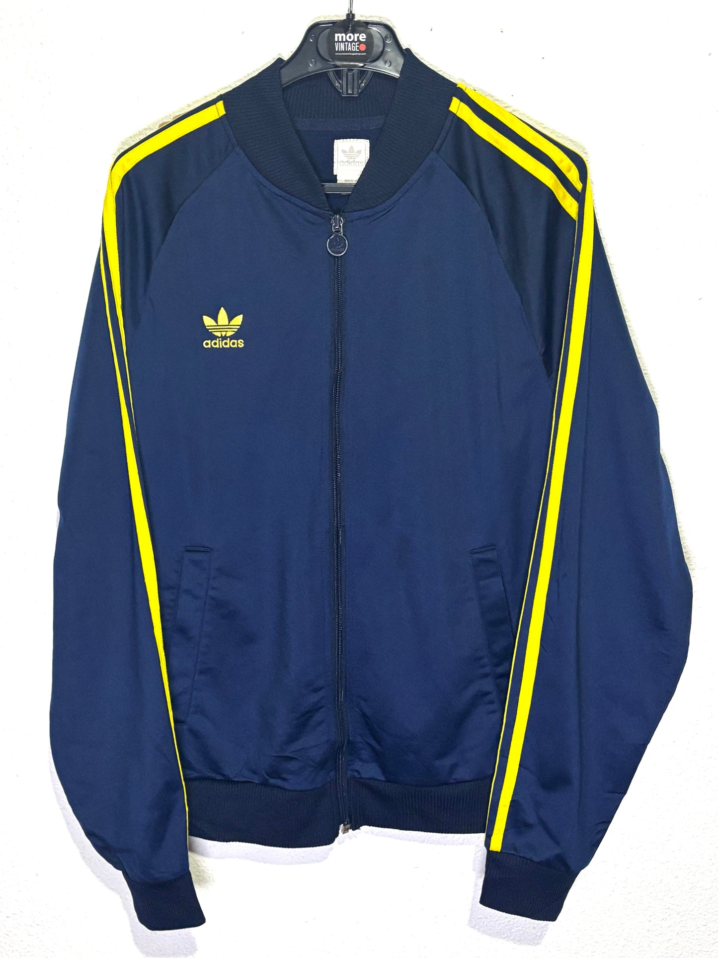 Chaqueta Adidas Original Vintage Navy Blue/Yellow