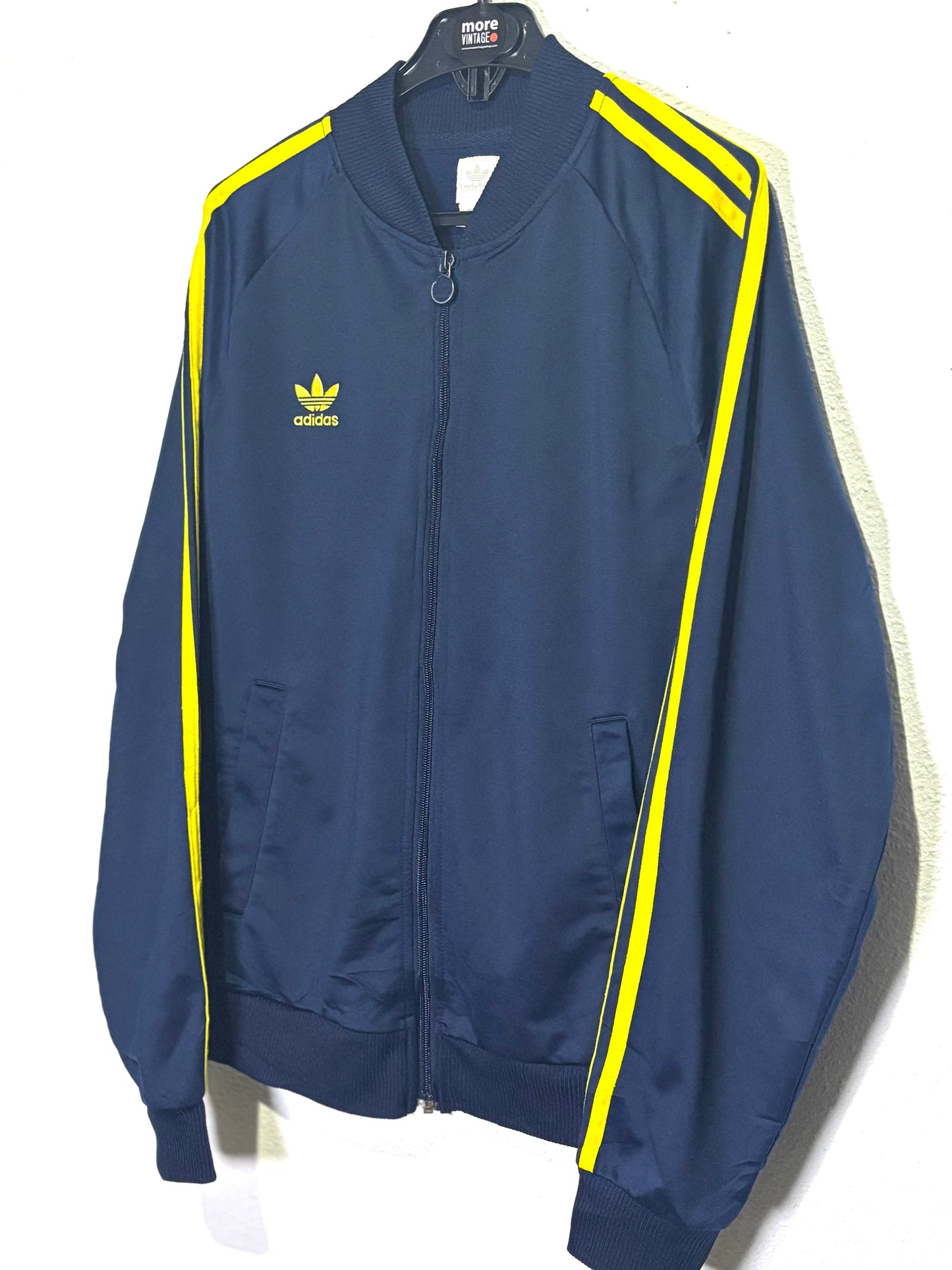 Chaqueta Adidas Original Vintage Navy Blue/Yellow