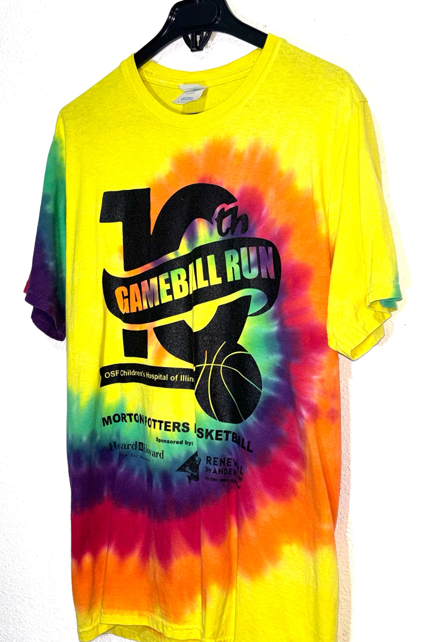 Camiseta Vintage Tie Dye Gameball Run