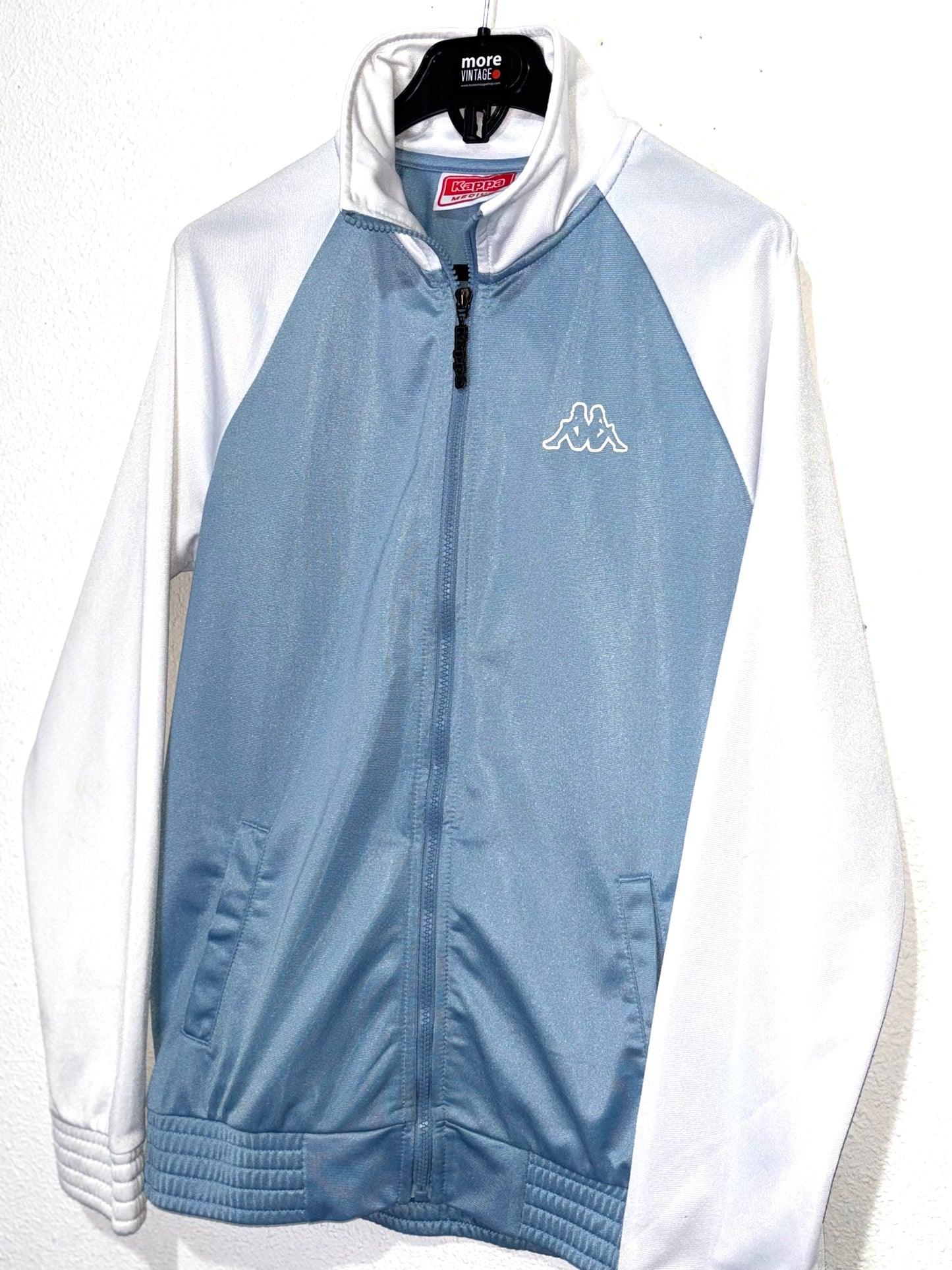 Chaqueta Kappa Vintage White/Light Blue