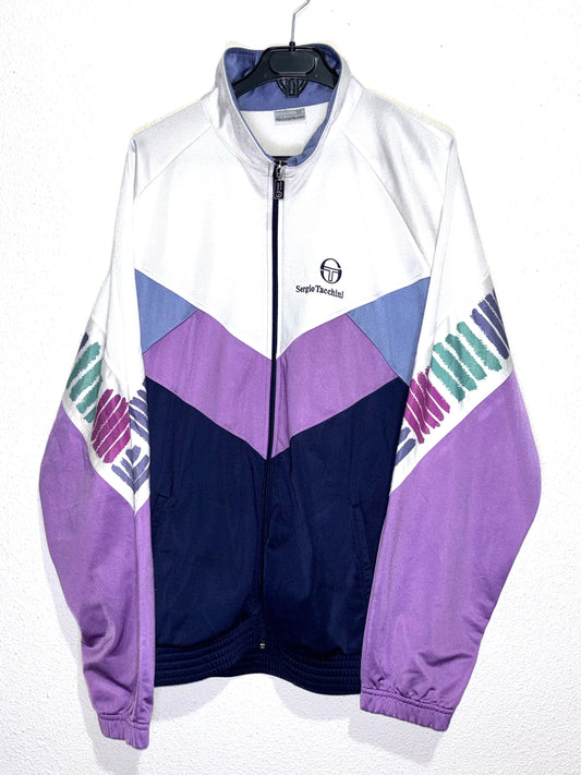 Sudadera Vintage Sergio Tacchini White/Purple