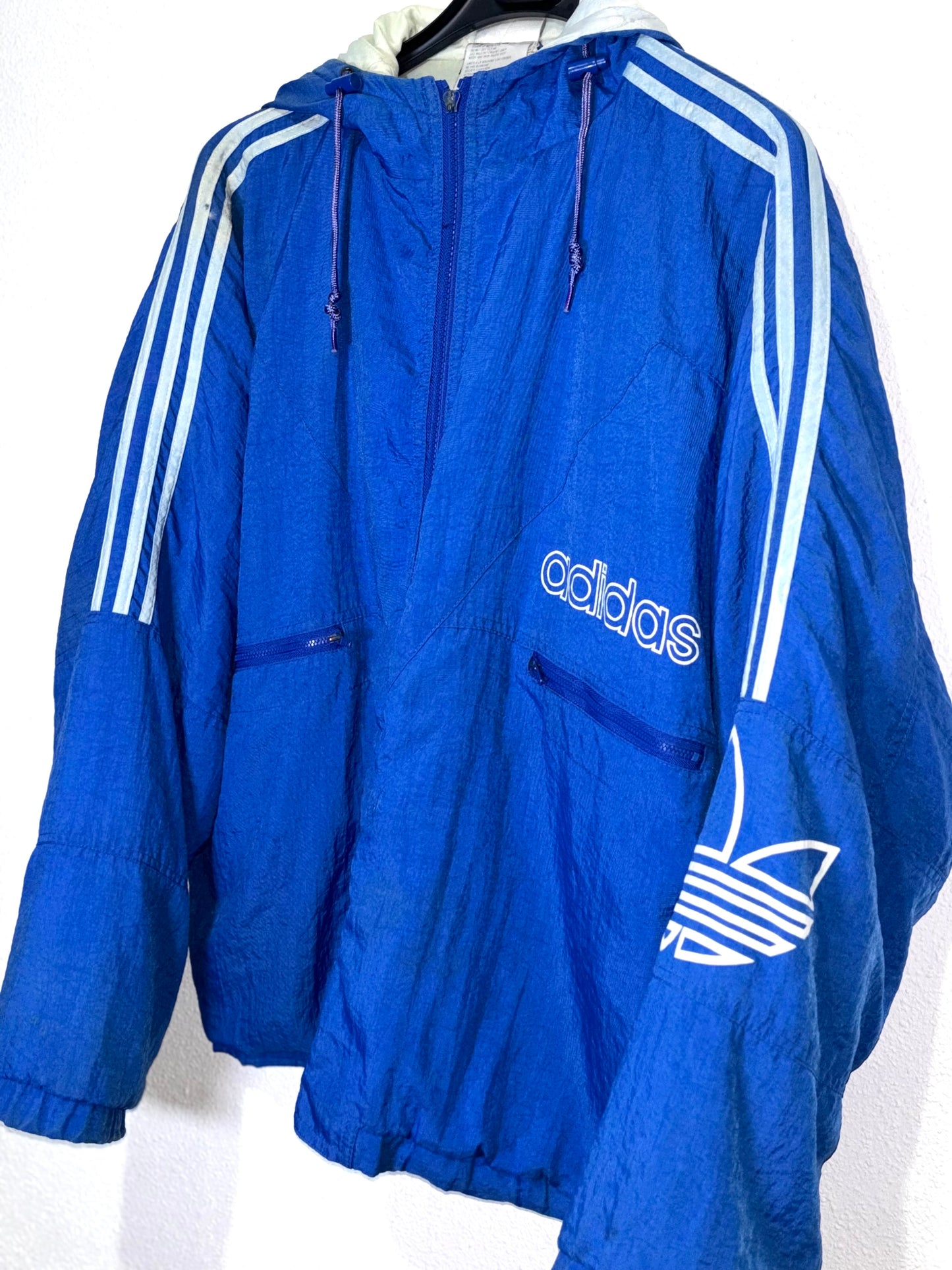 Chaqueta Capucha Adidas Vintage Blue