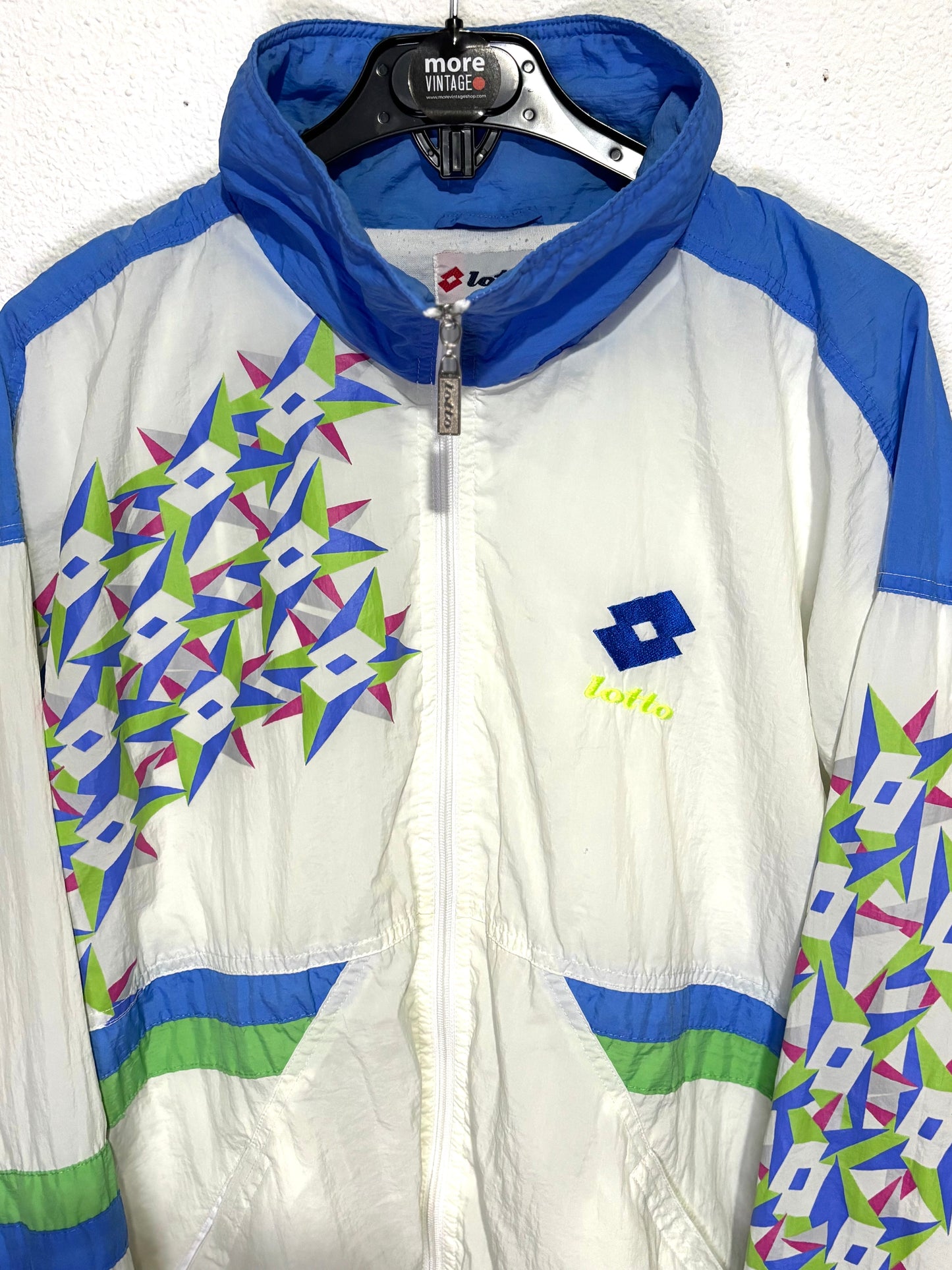 Chaqueta Lotto Retro White/Blue